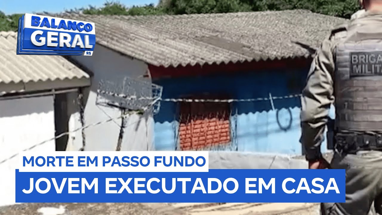 Jovem de 22 anos é morto a tiros dentro de casa em Passo Fundo (RS)