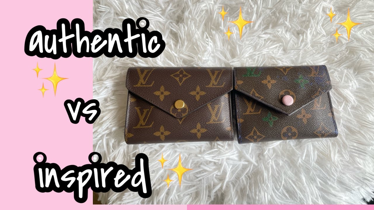 LV Victorine Wallet Comparison Authentic vs Inspired
