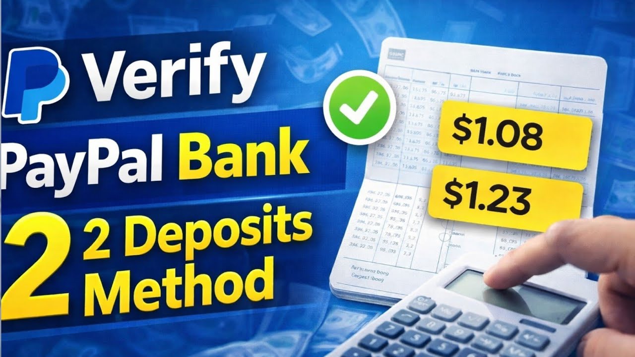 How to Confirm Bank Account in PayPal | 2 Small Deposits Method Explained