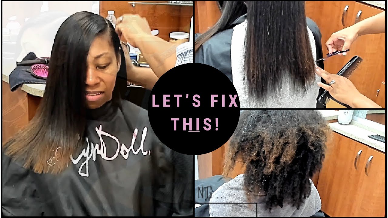 HOW TO DO A SILK PRESS ON DAMAGED NATURAL HAIR!