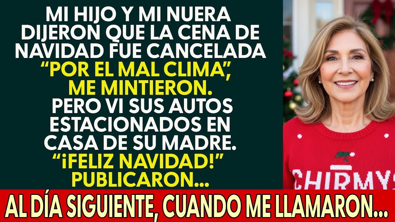 Mi hijo y mi nuera mintieron: “La Navidad está cancelada”… y cuando me llamaron al día siguiente…