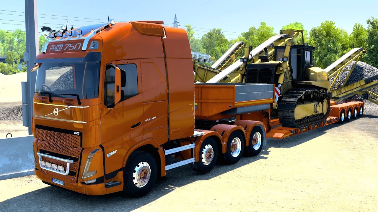 ETS2 偶爾跑點重型運輸｜ETS2 1.57