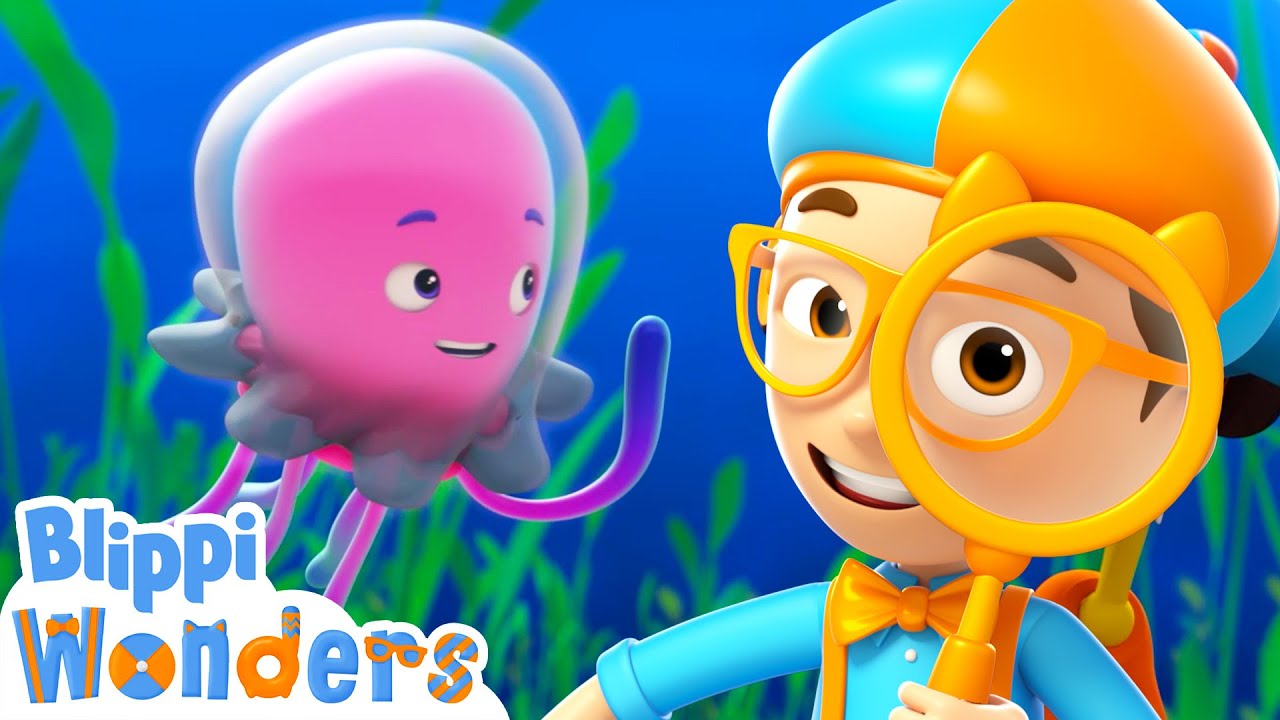 Explore the Oceans | Blippi Wonders | Cartoons for Kids - Explore With Me!
