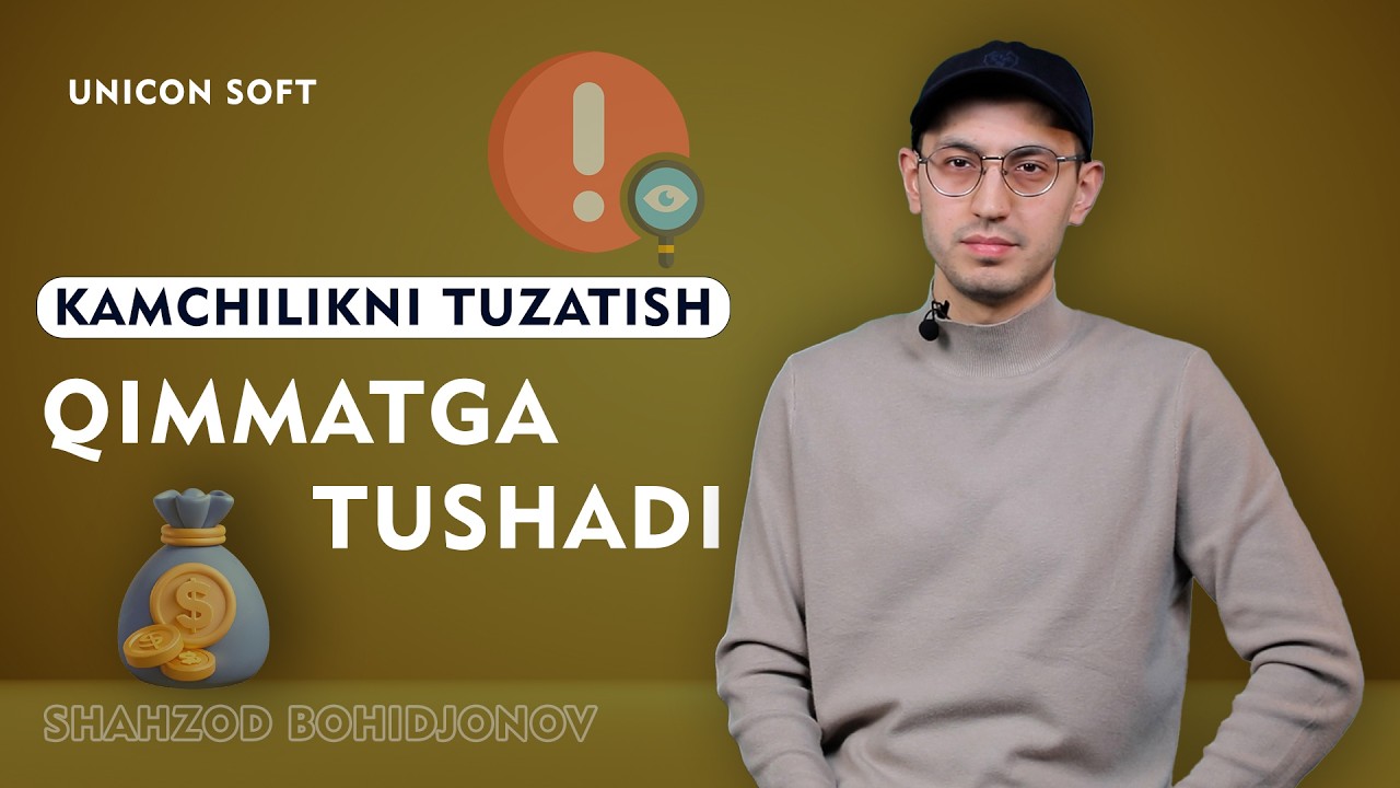 “Tez yozilgan kodda xatolar bo‘ladi” – Shahzod Bohidjonov