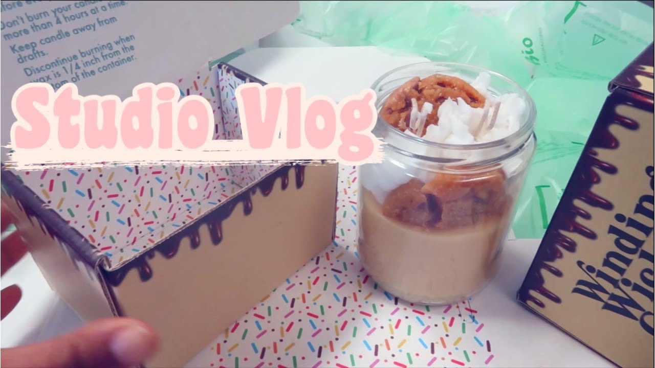 STUDIO VLOG- New Hobby, New Candles, & New Packaging