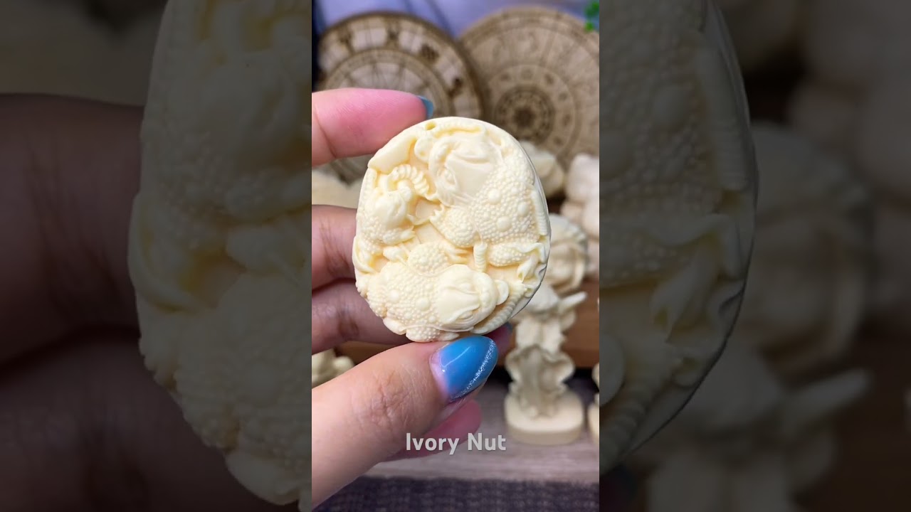 Decrystal.id - Ivory Nut Carving #crystals #carving #ivorynut