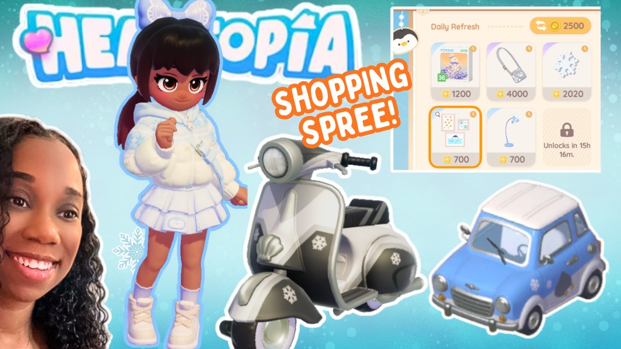 Winterfest Shopping Spree in Heartopia! & Furniture + Clothing Store!❄️