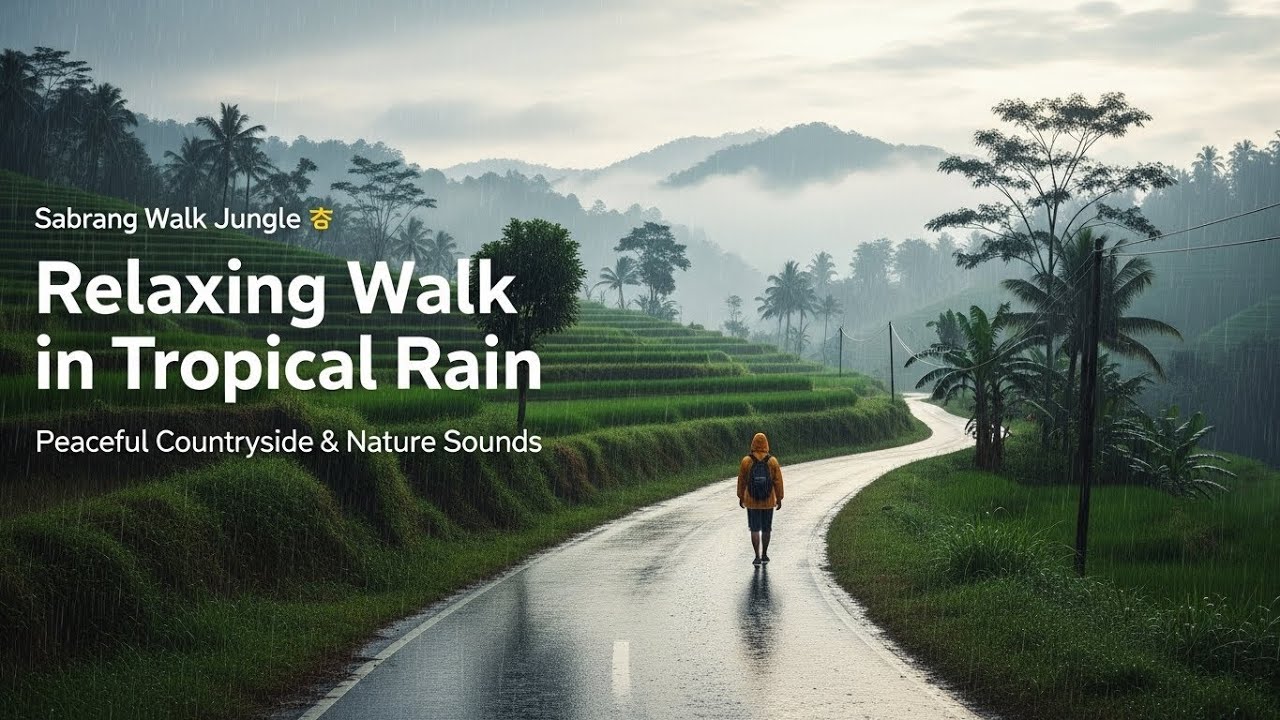 ASMR Jungle Rain Walk – Perfect for Sleep, Study, and Focus 