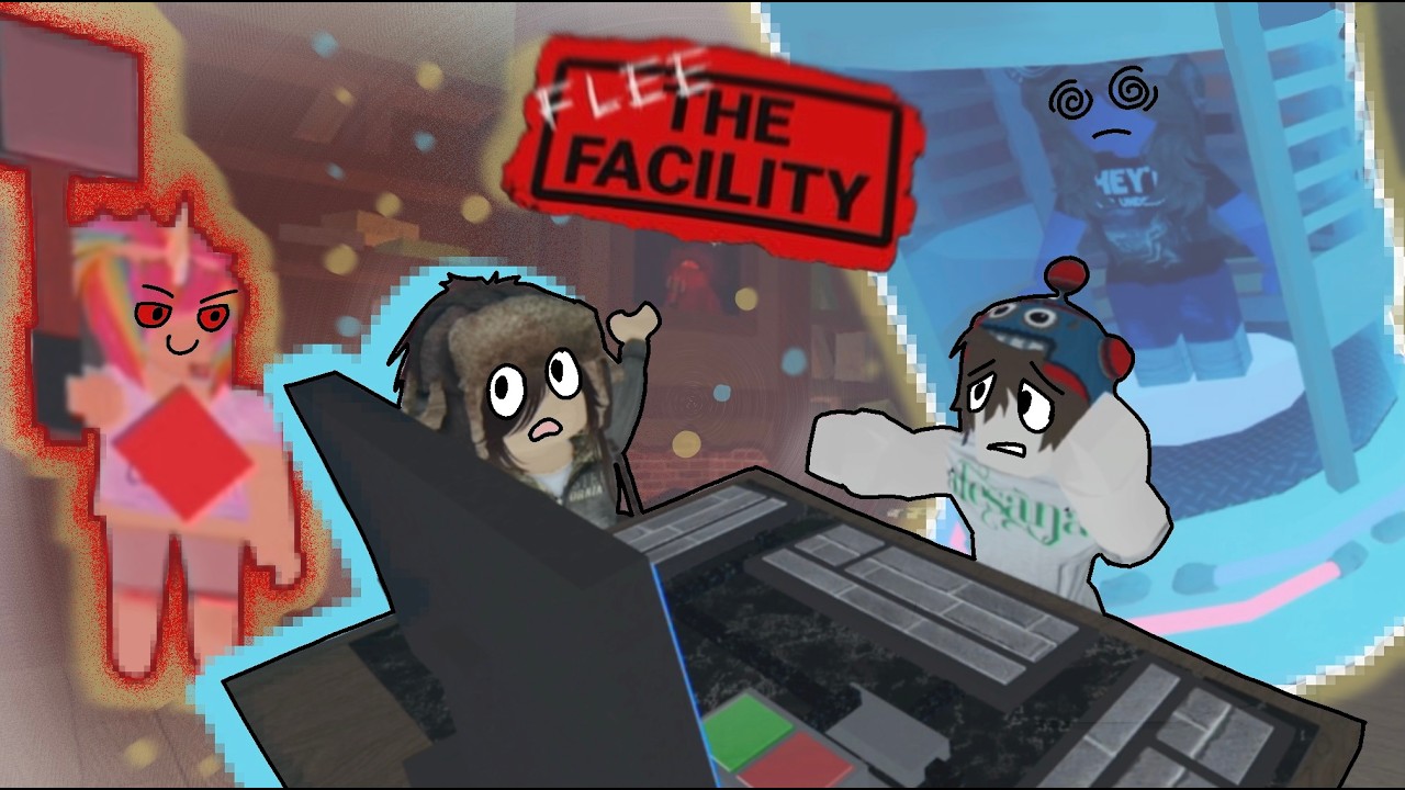 friends play FLEE THE FACILITY on roblox