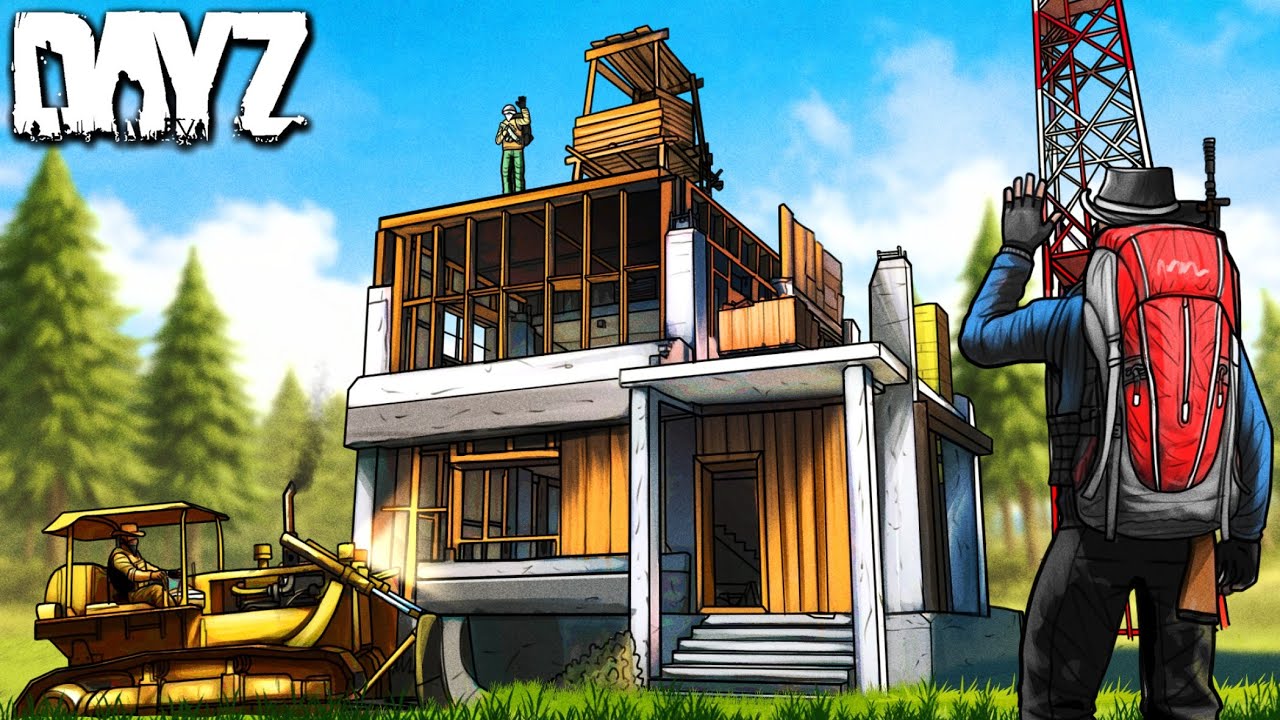 I Turned this RUINED CONSTRUCTION Into my PVP BUNKER on DayZ!!