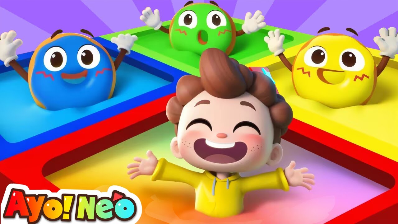 Donat Warna-warni Sedang Menari dengan Neo 🍩| Lagu Lucu | Ayo！Neo | Yes！Neo Bahasa Indonesia