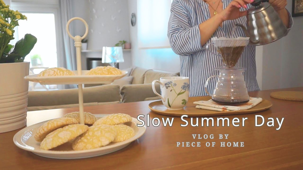 Calm and Productive Morning at Home | Baking easy Soft Lemon Cookies | Slow living