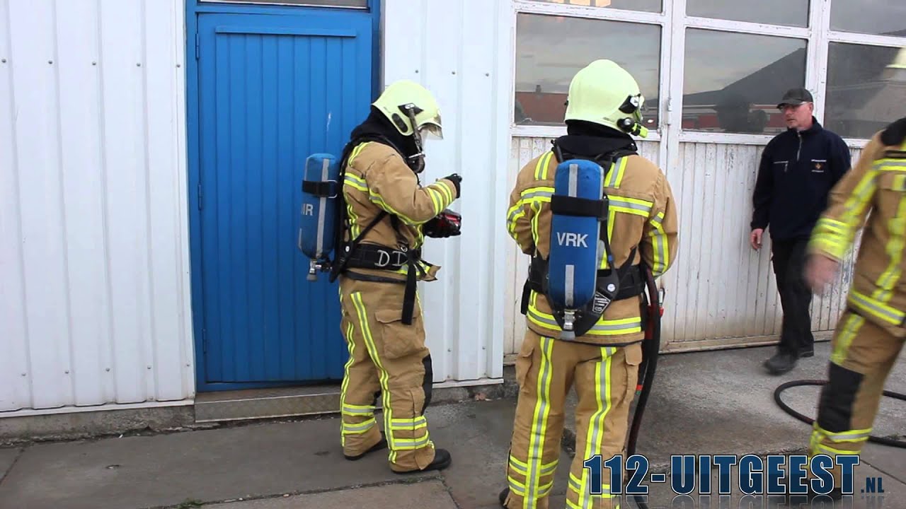 Brandweeroefening brandweer Uitgeest