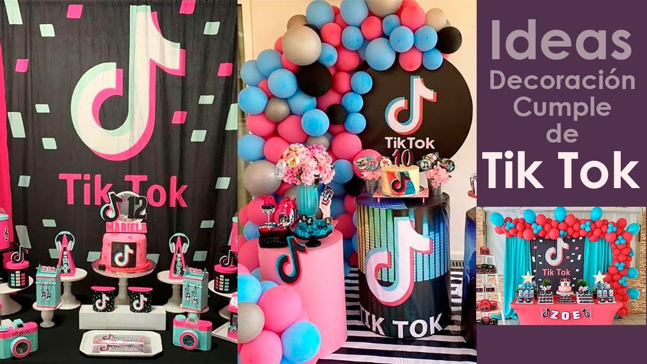 Ideas de Decoracion para Cumpleaños de Tik Tok