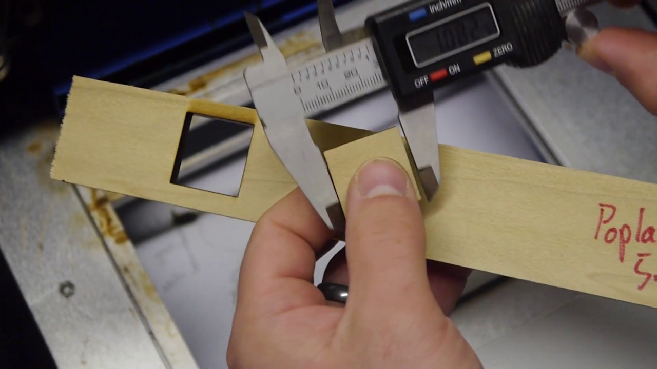 Test Cutting 3mm, & 5mm hardwoods with Chinese K40 Laser Engraver