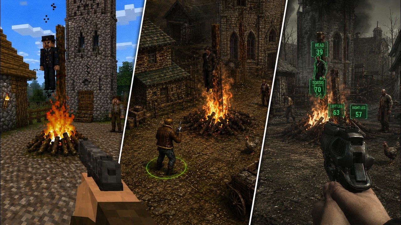 Resident Evil 4, but in EVERY game style!