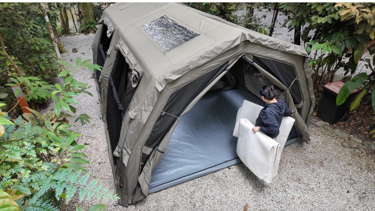 Camping With Luxury Inflatable Tent 60KG New COODY FAMILIA PRO | ASMR
