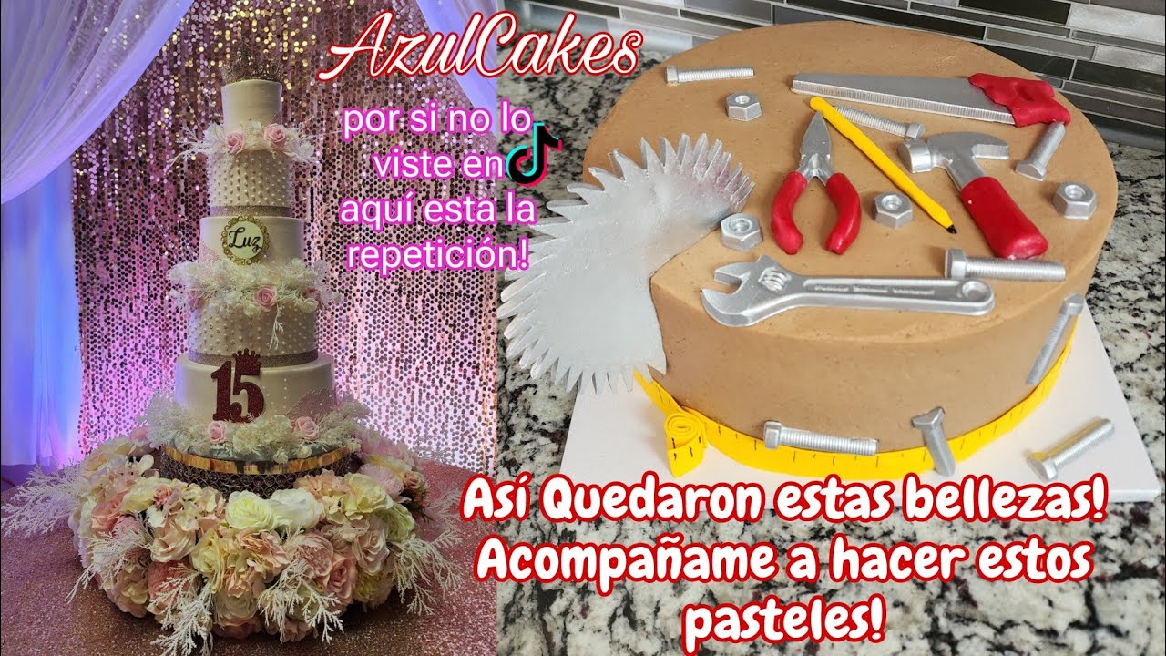 Pastel Quinceañera 5 niveles color blush REALITY PASTELERO