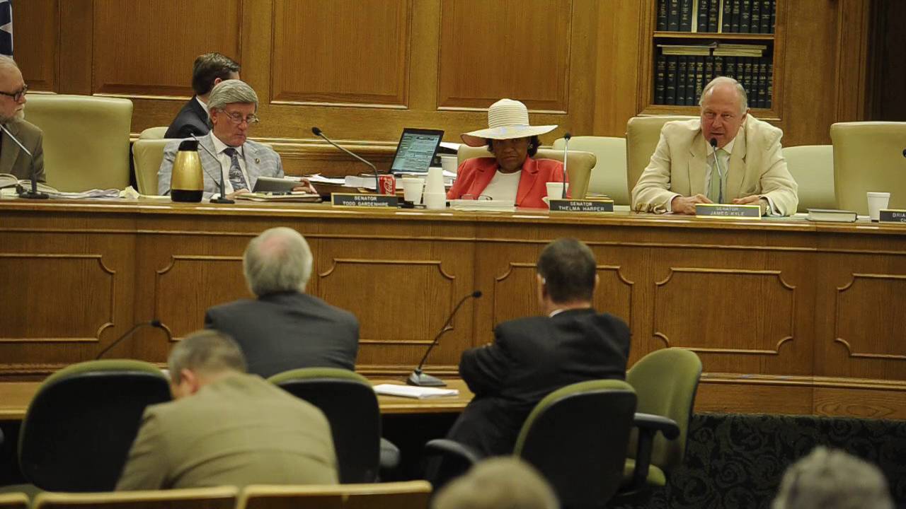 State senators square off at judicial accountability hearing