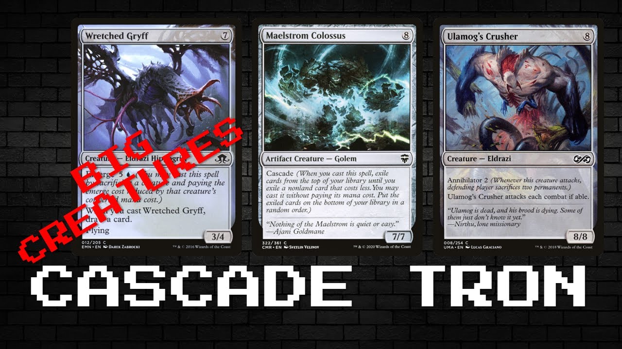 MTG PAUPER - BIG CREATURES COMING - CASCADE TRON GAMEPLAY