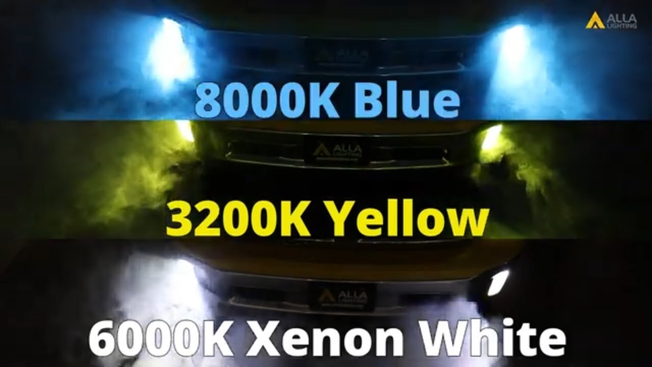 3-Color 5201 5202 PS24W LED Switchback fog Lights | White/Yellow/Blue