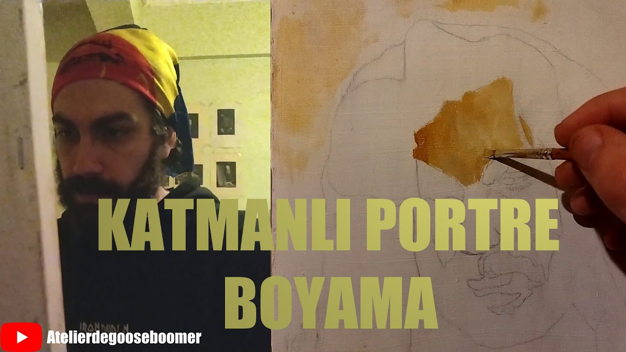 🎯 CARAVAGGIO'NUN TEKNİĞİ İLE YAĞLIBOYA PORTRE BOYAMA | 1. Gün #sanat #yağlıboya #caravaggio #art
