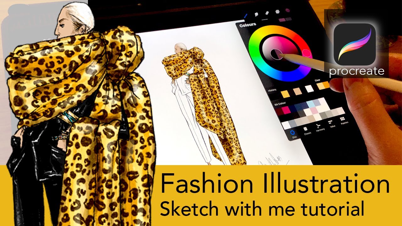 Procreate Fashion Illustration | Step by Step Fashion Sketch and Drawing Tutorial