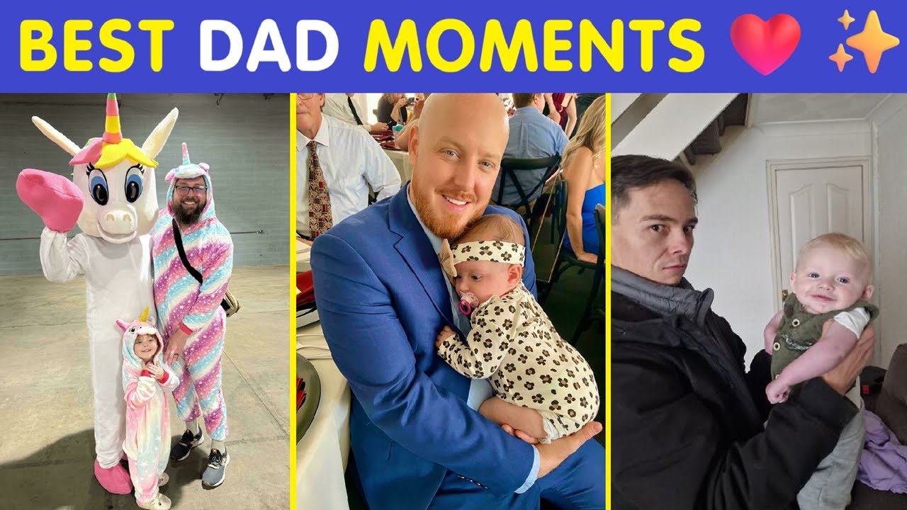 Wholesome Photos Showing Dads Doing Their Best Parenting Moments ❤️ | Happy And Fun