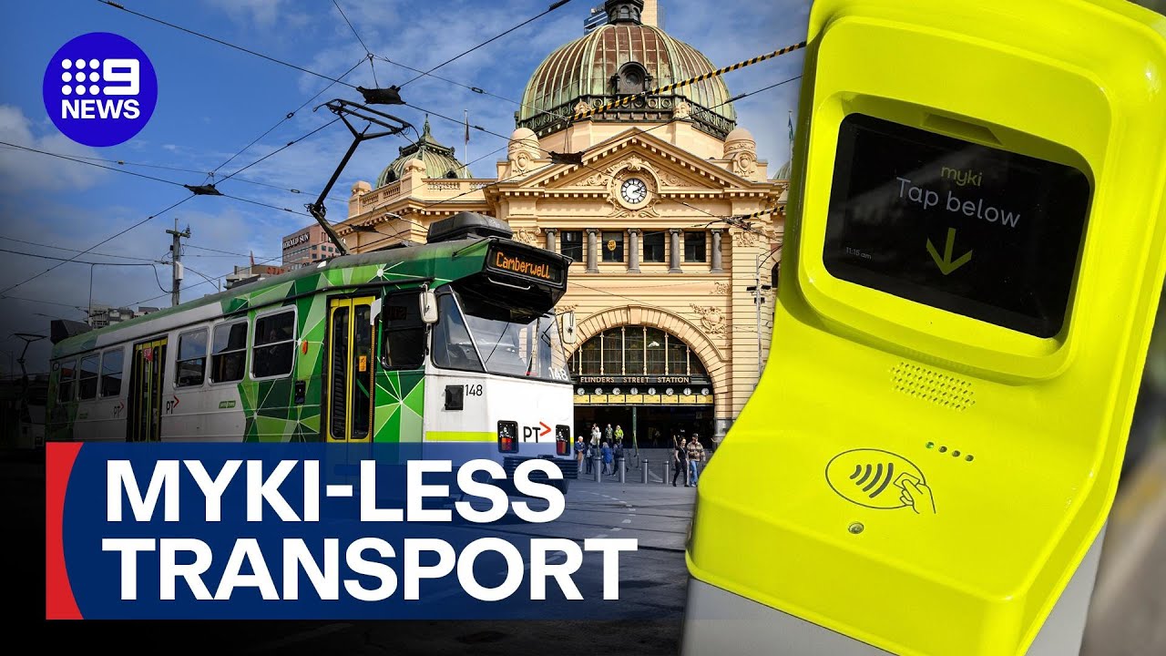 Victorian government trials contactless payments for train lines in Melbourne | 9 News Australia