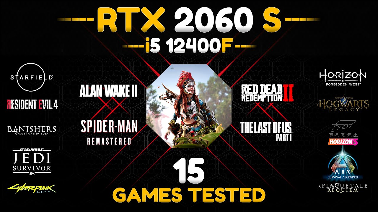 RTX 2060 Super + i5 12400F : 15 Games Tested