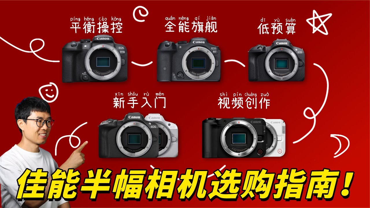 新手必看！佳能半画幅相机购买指南（佳能R7/R10/R50/R50V/R100详细对比） by 极地手记