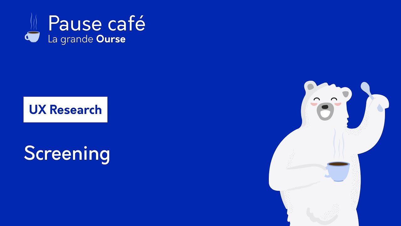 ☕️ Pause Café - UX Research - Screening