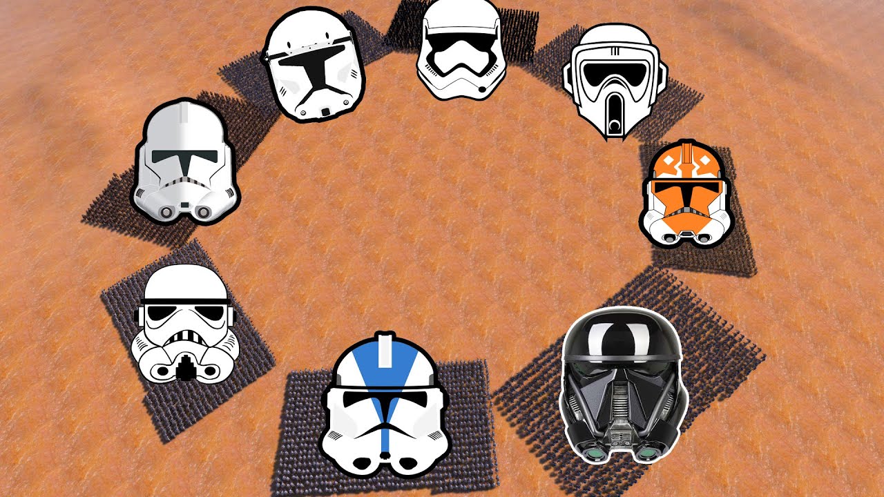 1,000x Every Clone Trooper type BATTLE ROYALE! - UEBS Ultimate Epic Battle Simulator