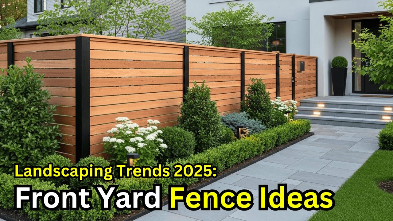 Landscaping Trends 2025: Front Yard Fence Ideas That Instantly WOW! 😍
