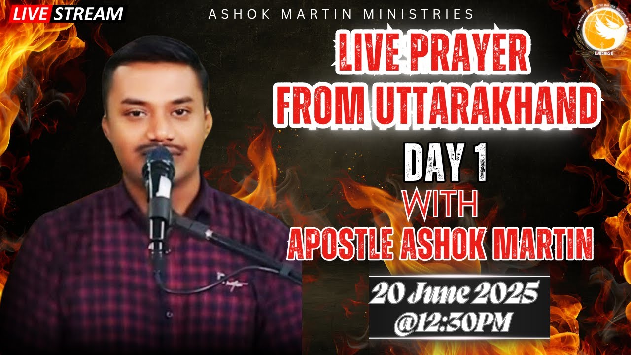 Live Prayer Service with Apostle Ashok Martin || @12:30 PM
