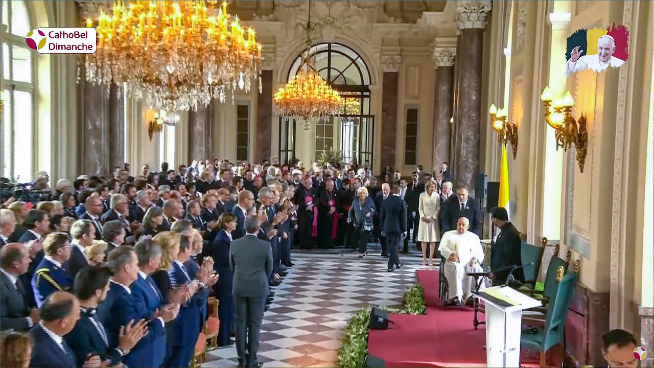 Message du pape François à la nation, au château de Laeken