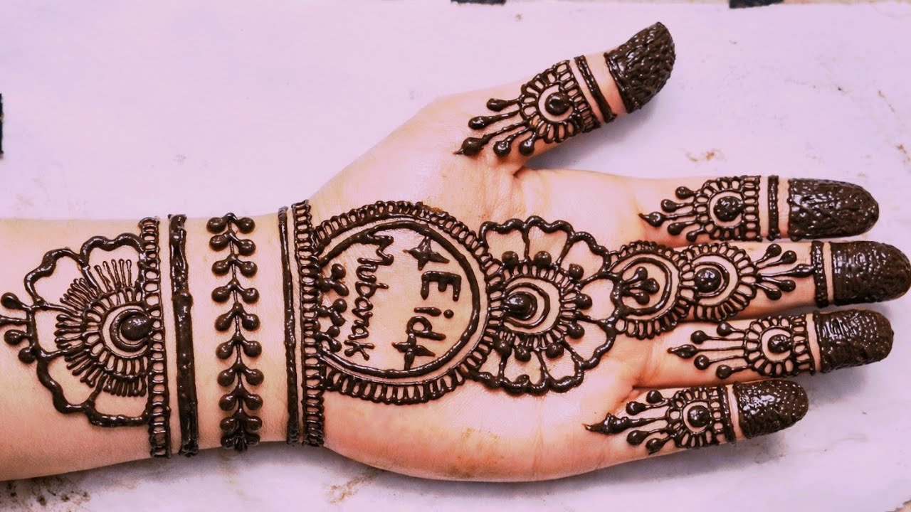 Eid Special Front Hand Mehndi Design 2026 | Easy Simple Mehndi Step by Step