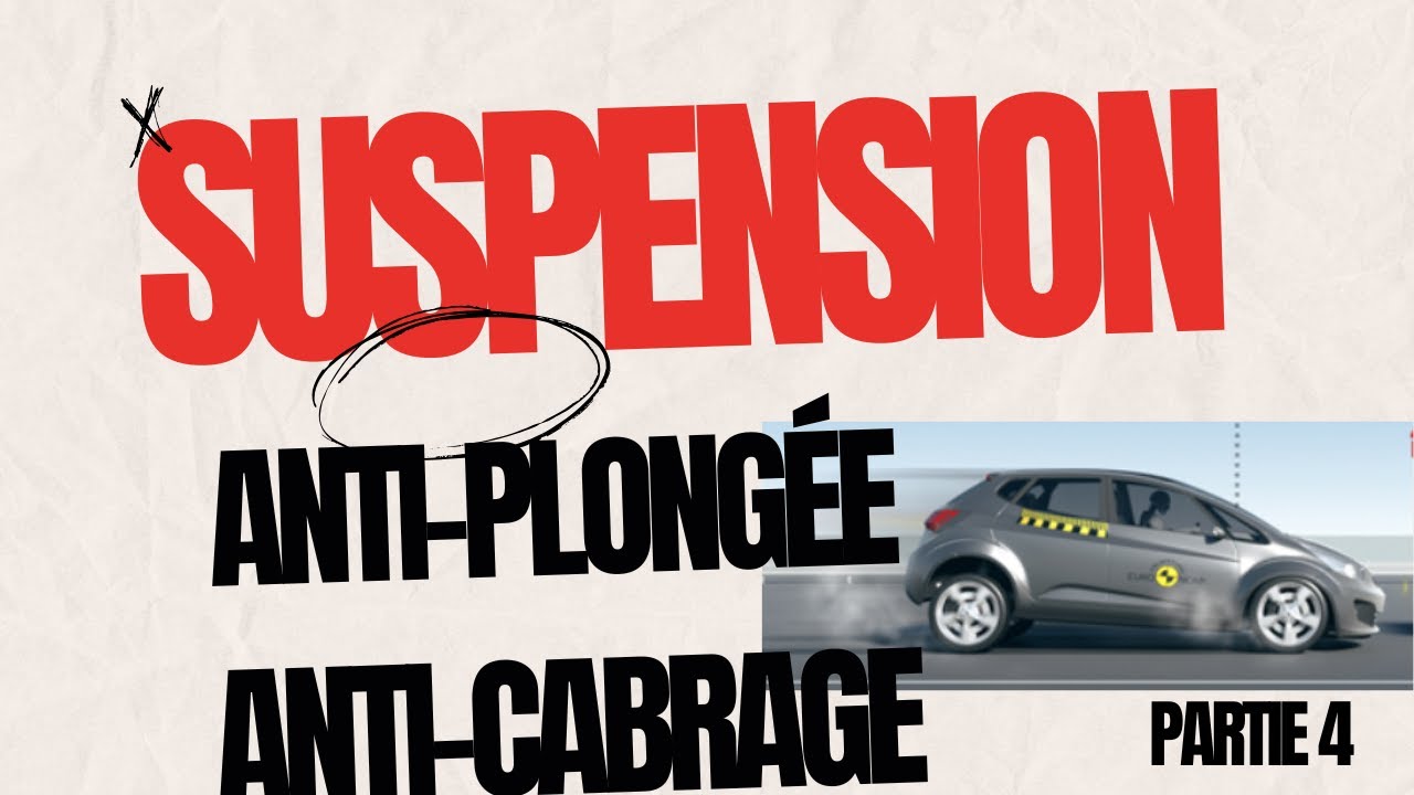 Suspension anti-plongée; anti-cabrage