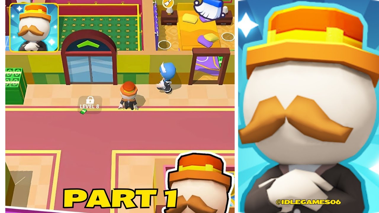 Cleaning Hero-My Mini Hotle - Gameplay Mobile Game Walkthrough All Levels Android Ios Part 1