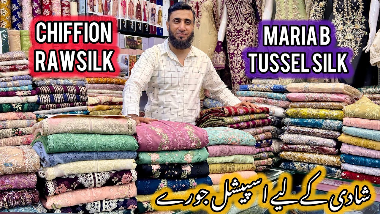 💥WEDDING❤️SPECIAL✅SALE OFFER😍Maria B🔥Chiffon Dress🎁Tussel Silk🌸Rawsilk🤩Turkish Cutdana🌹Korean Silk🛍️