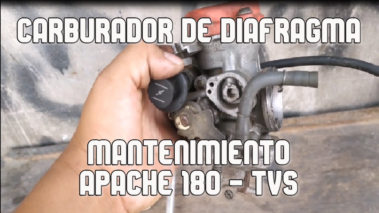 Limpieza o mantenimiento del carburador Apache 180 RTR - TVS
