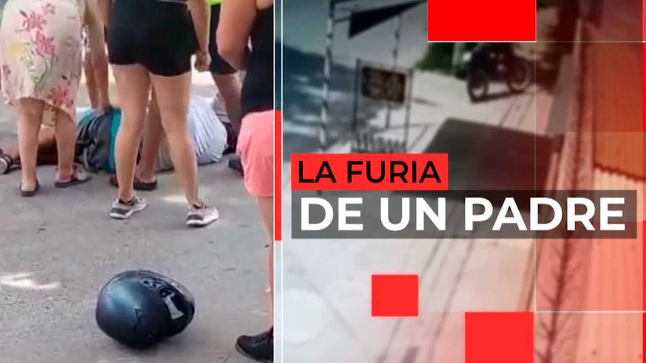 LA FURIA DE UN PADRE: el ladrón tomó de los pelos a su hija y el comerciante enfureció