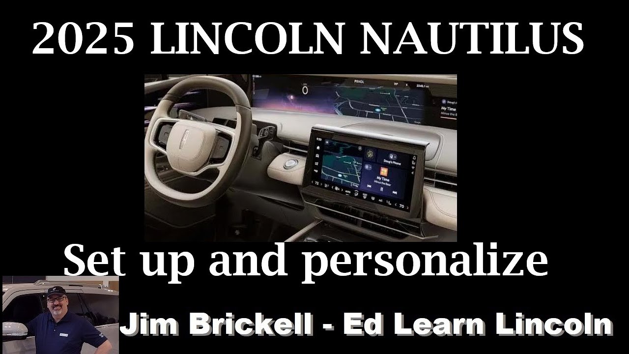 Как настроить и персонализировать экраны Lincoln Nautilus 2025 года