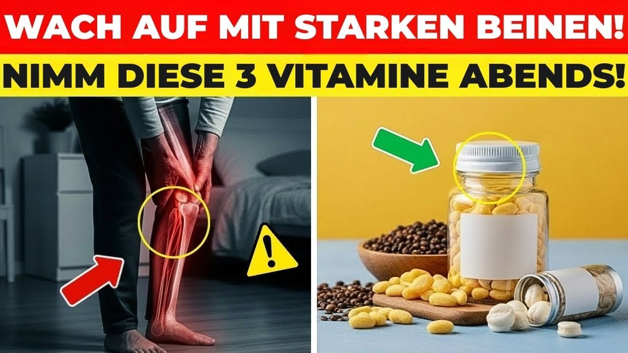 Über 60? Nimm Diese 3 Vitamine Abends – Wach Mit Starken Beinen Auf!