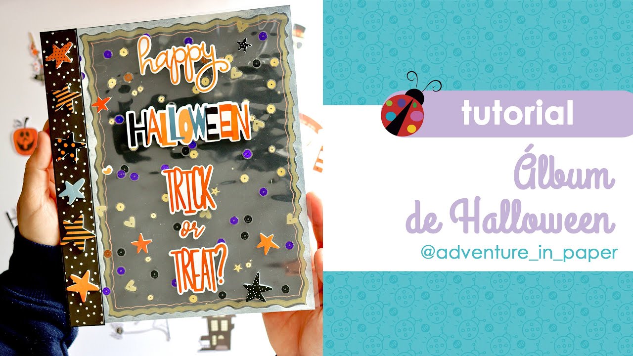 Cómo hacer álbum de Halloween 🎃 Fácil y para niños