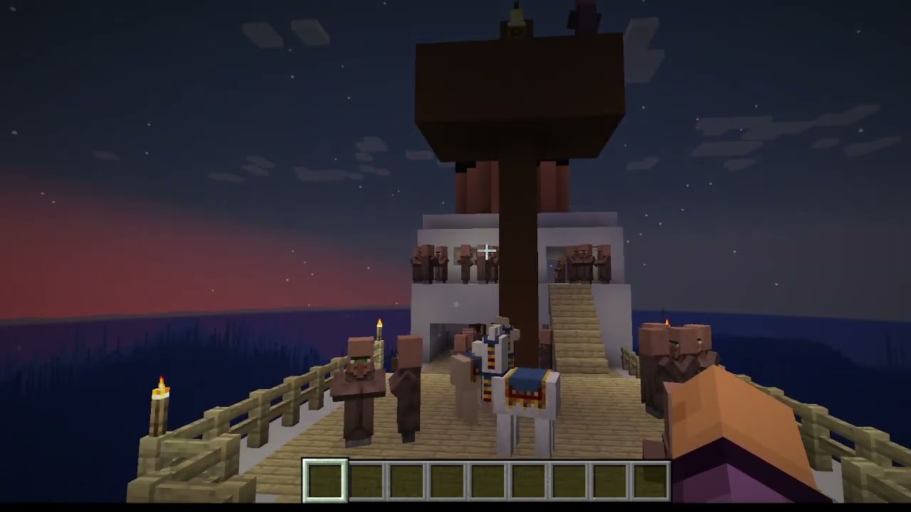 The Titanic sinks in Minecraft
