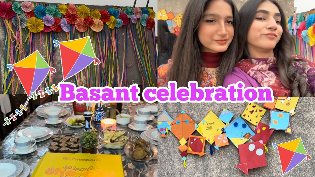 Basant Celebration with cousins🤍 | Baarish start ho gai😭 | Basant gone wrong😔