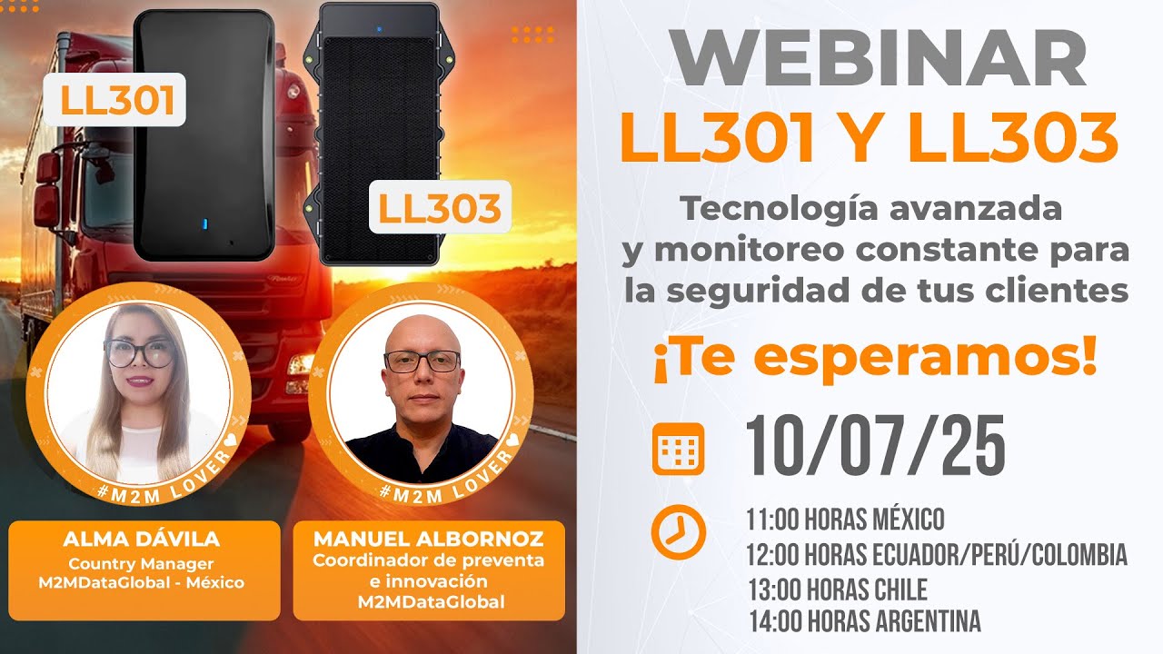 WEBINAR LL301 Y LL303 de Jimi IoT - M2MDataGlobal