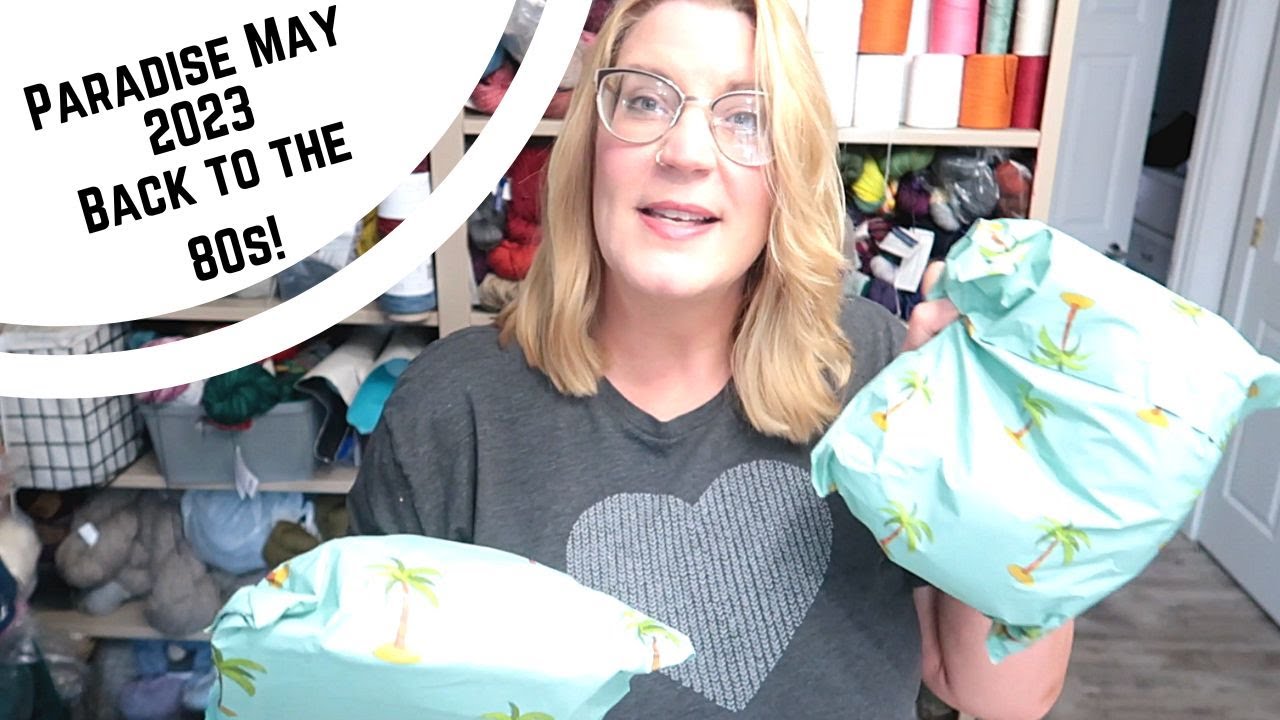Paradise Fibers Subscription Mystery Spinning Box Unboxing-May 2023, Miami Nights/Merino/Firestar!