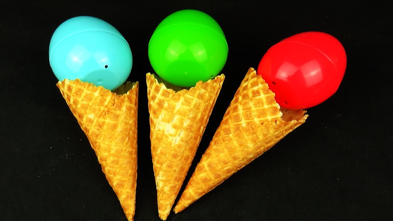 Children Fun Factory Ice Cream Cones Surprise Kinder Toys